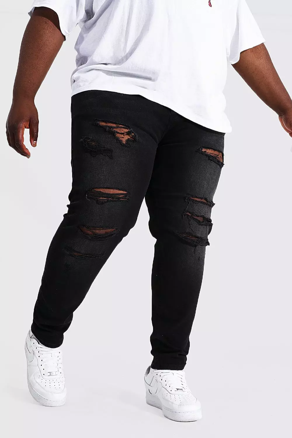 Distressed jeans store for big guys